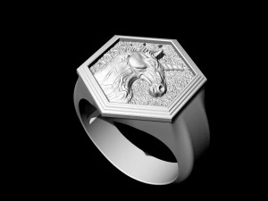 unicorn ring 3D Print Model