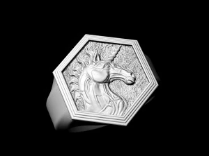 unicorn ring 3D Print Model