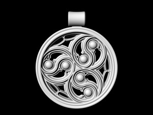 gothic pendant 3D 打印模型