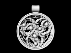 gothic pendant 3D 打印模型