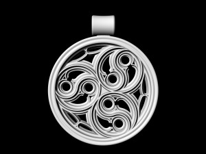 gothic pendant 3D 打印模型