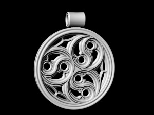 gothic pendant 3D 打印模型