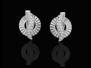 polygonal circle earrings and ring 3D 프린트 모델
