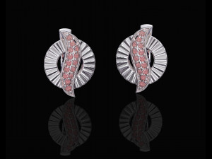 polygonal circle earrings and ring 3D 프린트 모델