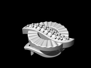 polygonal circle earrings and ring 3D 프린트 모델