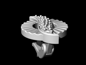 polygonal circle earrings and ring 3D 프린트 모델