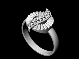 polygonal circle earrings and ring 3D 프린트 모델