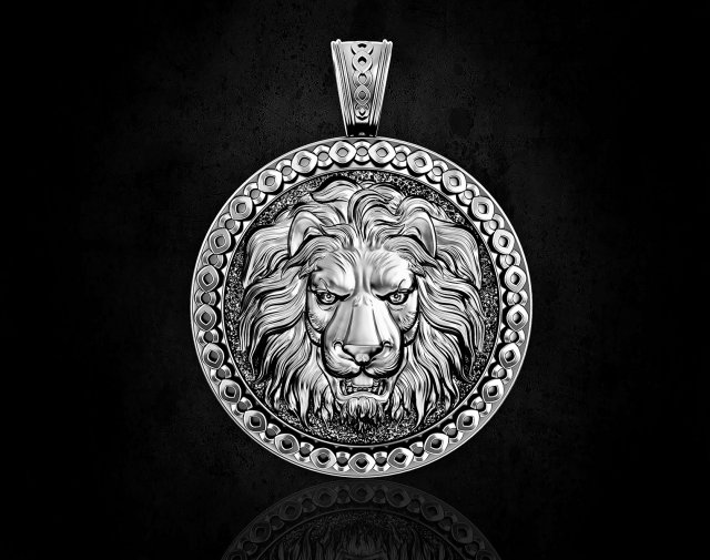 Lion online head pendant
