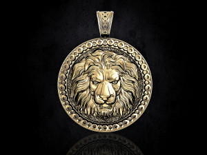 lion-head pendant 3D-printmodel