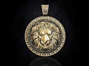 lion-head pendant 3D Print Model
