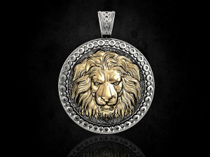 lion-head pendant 3D-printmodel