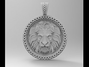 lion-head pendant 3D-printmodel