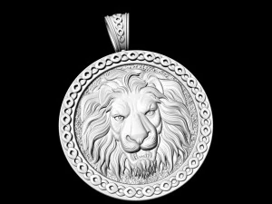 lion-head pendant 3D Print Model