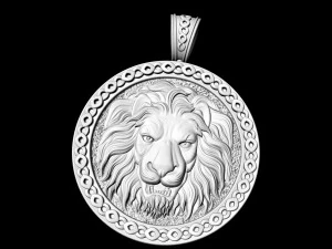 lion-head pendant 3D Print Model