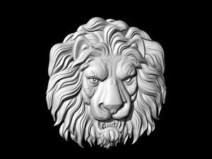 lion-head pendant 3D-printmodel