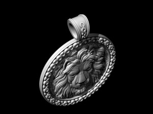 lion-head pendant 3D-printmodel