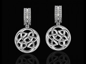 celtic knot earrings 3D Принт Модель