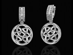 celtic knot earrings 3D Принт Модель