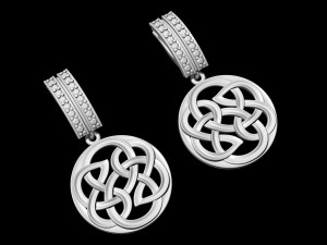 celtic knot earrings 3D Принт Модель