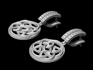 celtic knot earrings 3D Принт Модель