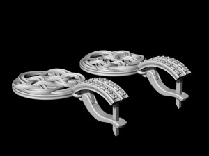celtic knot earrings 3D Принт Модель