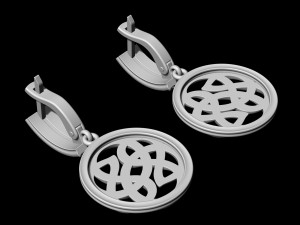 celtic knot earrings 3D Принт Модель