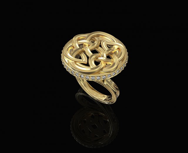 celtic knot ring Modello di stampa 3D .c4d .max .obj .3ds .fbx .stl .blend 