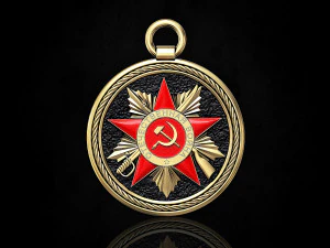 देशभक्तिपूर्ण युद्ध-पेंडेंट का क्रम 3D प्रिंट मॉडल