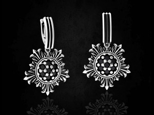 sun earrings 3D-Druckmodell