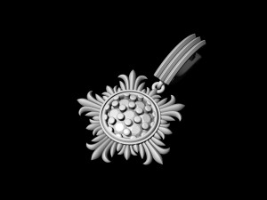 sun earrings 3D-Druckmodell
