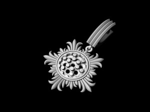 sun earrings 3D-Druckmodell