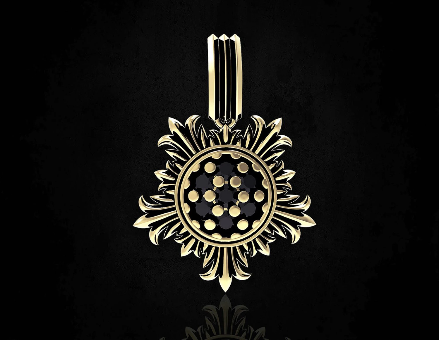 sun pendant 3D Print Model .c4d .max .obj .3ds .fbx .stl .blend 