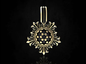 ciondolo sole Modello di stampa 3D