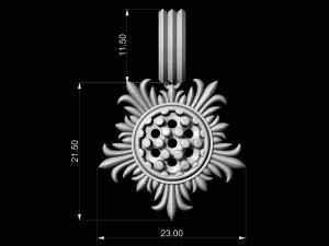 sun pendant 3D Print Model