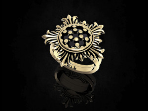 sun ring 3Dプリントモデル