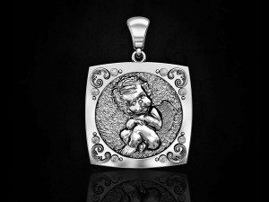 baby angel pendant 3D Baskı Modeli