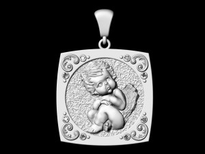 baby angel pendant 3D Baskı Modeli