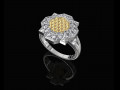 fancy ring with texture 3D Print Model