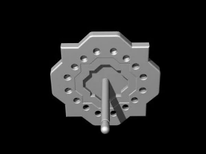 fancy earrings with texture 3D Print Model