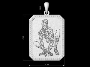 spider man pendant 3D-printmodel