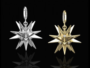 christmas star pendant Modelo de impresión 3D