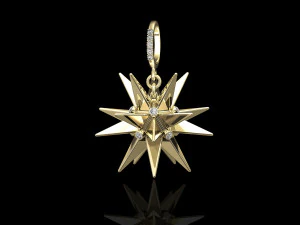 christmas star pendant 3D Print Model