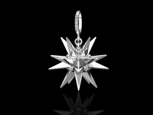 christmas star pendant 3D Print Model