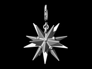 christmas star pendant Modelo de impresión 3D