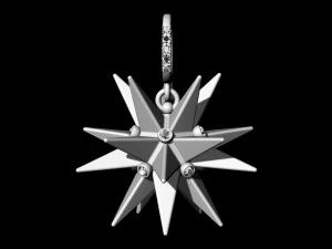 christmas star pendant 3D Print Model