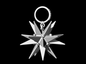 christmas star pendant Modelo de impresión 3D