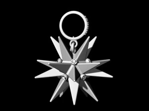 christmas star pendant 3D Print Model