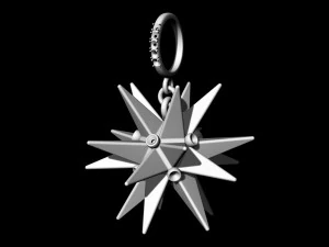 christmas star pendant 3D Print Model