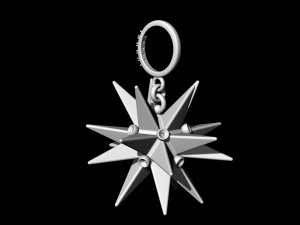 christmas star pendant Modelo de impresión 3D
