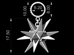 christmas star pendant Modelo de impresión 3D